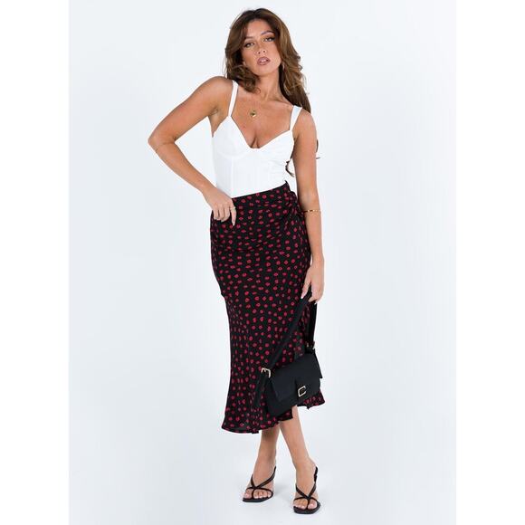 MABEL MIDI SKIRT PETITE PRINCESS POLLY PETITE SIZE 2 - Picture 3 of 10